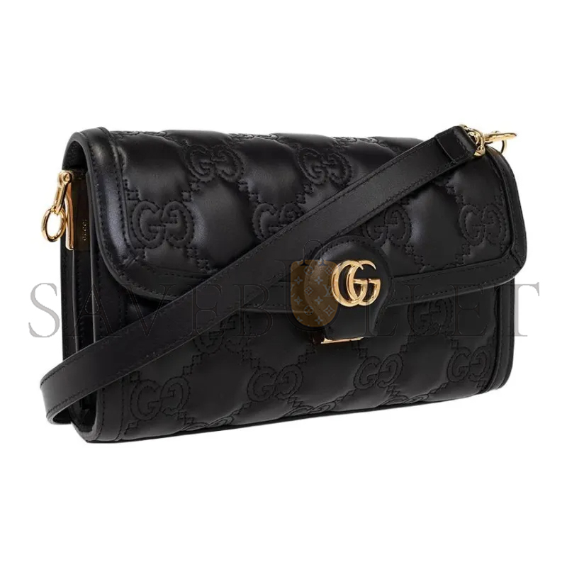 GUCCI SMALL GG MATELASSÉ LEATHER BAG 724529 (25.5*16*8.5cm)